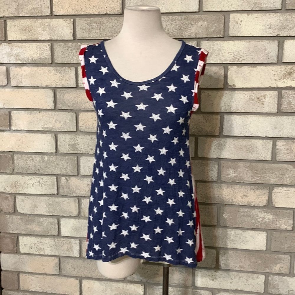 3for$20 tank blouse small 4th of July American flag. USA